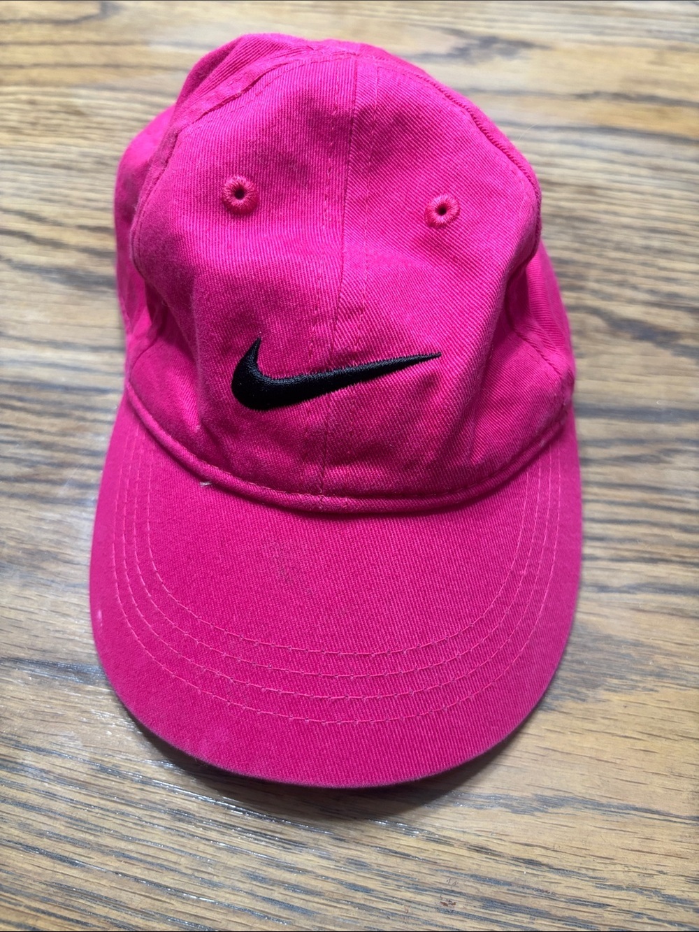 Nike Pink Toddler Baseball Cap Girls Hat Size 1-3 Years Old Sporty Swoosh Logo